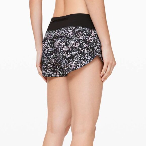 Lululemon Speed Up Short *2.5" Floral Spritz Multi / Black - Picture 3 of 7